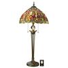 Design Toscano Croton Leaves Tiffany-Style Stained Glass Lamp TF85001